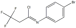 N-(4-bromophenyl)-2,2,2-trifluoroethanecarbonimidoyl chloride Structure