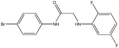 N-(4-bromophenyl)-2-[(2,5-difluorophenyl)amino]acetamide Struktur