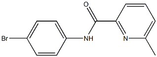 N-(4-bromophenyl)-6-methylpyridine-2-carboxamide Structure