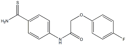 N-(4-carbamothioylphenyl)-2-(4-fluorophenoxy)acetamide Structure