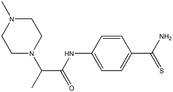 N-(4-carbamothioylphenyl)-2-(4-methylpiperazin-1-yl)propanamide|