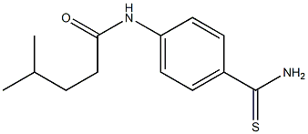 N-(4-carbamothioylphenyl)-4-methylpentanamide Struktur