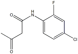 N-(4-chloro-2-fluorophenyl)-3-oxobutanamide 结构式