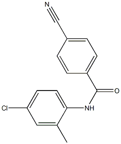 N-(4-chloro-2-methylphenyl)-4-cyanobenzamide Structure