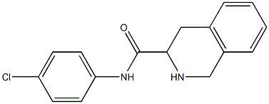 N-(4-chlorophenyl)-1,2,3,4-tetrahydroisoquinoline-3-carboxamide Struktur