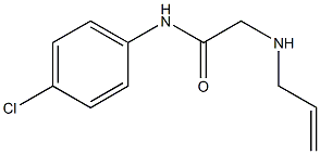 N-(4-chlorophenyl)-2-(prop-2-en-1-ylamino)acetamide 化学構造式