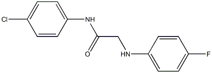 N-(4-chlorophenyl)-2-[(4-fluorophenyl)amino]acetamide|