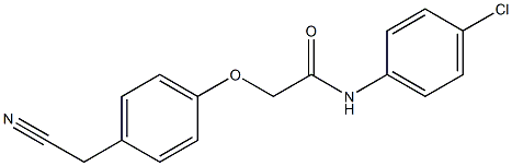 N-(4-chlorophenyl)-2-[4-(cyanomethyl)phenoxy]acetamide Structure