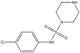 N-(4-chlorophenyl)piperazine-1-sulfonamide Struktur