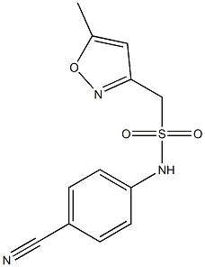 N-(4-cyanophenyl)-1-(5-methyl-1,2-oxazol-3-yl)methanesulfonamide Structure