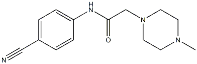 N-(4-cyanophenyl)-2-(4-methylpiperazin-1-yl)acetamide Structure