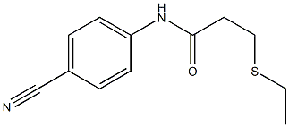 N-(4-cyanophenyl)-3-(ethylsulfanyl)propanamide Struktur
