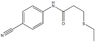 N-(4-cyanophenyl)-3-(ethylsulfanyl)propanamide Structure