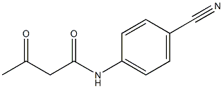 N-(4-cyanophenyl)-3-oxobutanamide Struktur