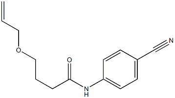 N-(4-cyanophenyl)-4-(prop-2-en-1-yloxy)butanamide Struktur