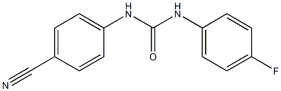 N-(4-cyanophenyl)-N'-(4-fluorophenyl)urea Structure