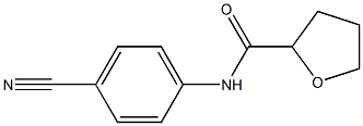 N-(4-cyanophenyl)tetrahydrofuran-2-carboxamide Struktur