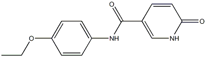 N-(4-ethoxyphenyl)-6-oxo-1,6-dihydropyridine-3-carboxamide 化学構造式