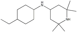 N-(4-ethylcyclohexyl)-2,2,6,6-tetramethylpiperidin-4-amine 化学構造式