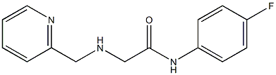 N-(4-fluorophenyl)-2-[(pyridin-2-ylmethyl)amino]acetamide Structure