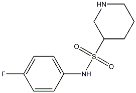 N-(4-fluorophenyl)piperidine-3-sulfonamide 化学構造式