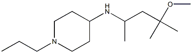 N-(4-methoxy-4-methylpentan-2-yl)-1-propylpiperidin-4-amine 结构式