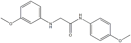 N-(4-methoxyphenyl)-2-[(3-methoxyphenyl)amino]acetamide Structure