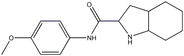 N-(4-methoxyphenyl)octahydro-1H-indole-2-carboxamide 结构式