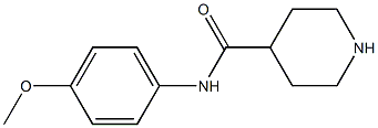 N-(4-methoxyphenyl)piperidine-4-carboxamide Struktur