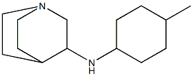 N-(4-methylcyclohexyl)-1-azabicyclo[2.2.2]octan-3-amine 化学構造式