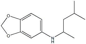 N-(4-methylpentan-2-yl)-2H-1,3-benzodioxol-5-amine,,结构式