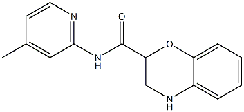 N-(4-methylpyridin-2-yl)-3,4-dihydro-2H-1,4-benzoxazine-2-carboxamide Struktur