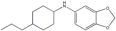 N-(4-propylcyclohexyl)-2H-1,3-benzodioxol-5-amine Structure