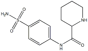 N-(4-sulfamoylphenyl)piperidine-2-carboxamide 化学構造式