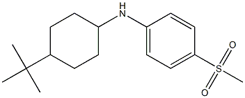 N-(4-tert-butylcyclohexyl)-4-methanesulfonylaniline Structure