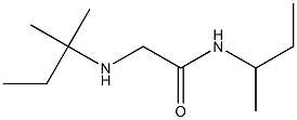 N-(butan-2-yl)-2-[(2-methylbutan-2-yl)amino]acetamide Structure