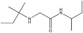 N-(butan-2-yl)-2-[(2-methylbutan-2-yl)amino]acetamide 化学構造式