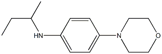 N-(butan-2-yl)-4-(morpholin-4-yl)aniline 化学構造式