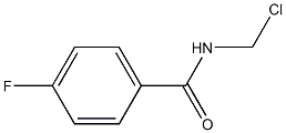 N-(chloromethyl)-4-fluorobenzamide 化学構造式