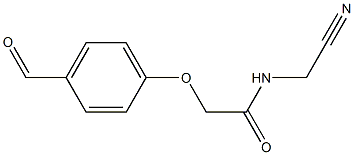 N-(cyanomethyl)-2-(4-formylphenoxy)acetamide Structure