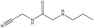 N-(cyanomethyl)-2-(propylamino)acetamide,,结构式
