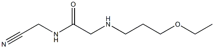 N-(cyanomethyl)-2-[(3-ethoxypropyl)amino]acetamide Struktur