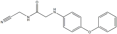 N-(cyanomethyl)-2-[(4-phenoxyphenyl)amino]acetamide Structure