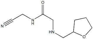 N-(cyanomethyl)-2-[(oxolan-2-ylmethyl)amino]acetamide Struktur