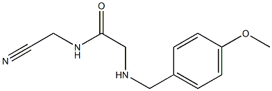 N-(cyanomethyl)-2-{[(4-methoxyphenyl)methyl]amino}acetamide