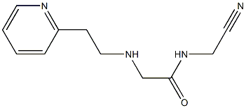 N-(cyanomethyl)-2-{[2-(pyridin-2-yl)ethyl]amino}acetamide Structure