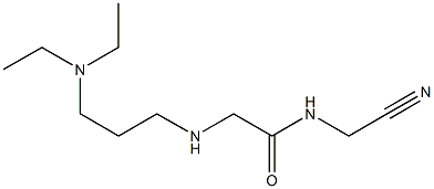 N-(cyanomethyl)-2-{[3-(diethylamino)propyl]amino}acetamide Struktur