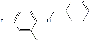 N-(cyclohex-3-en-1-ylmethyl)-2,4-difluoroaniline Struktur