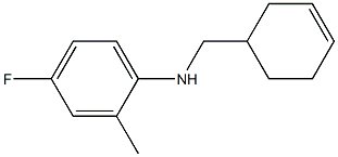 N-(cyclohex-3-en-1-ylmethyl)-4-fluoro-2-methylaniline Structure