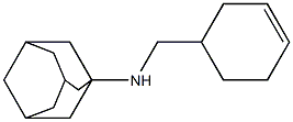 N-(cyclohex-3-en-1-ylmethyl)adamantan-1-amine,,结构式